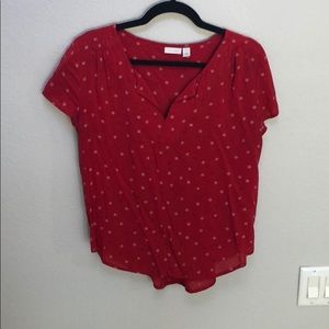 Hinge pull over blouse